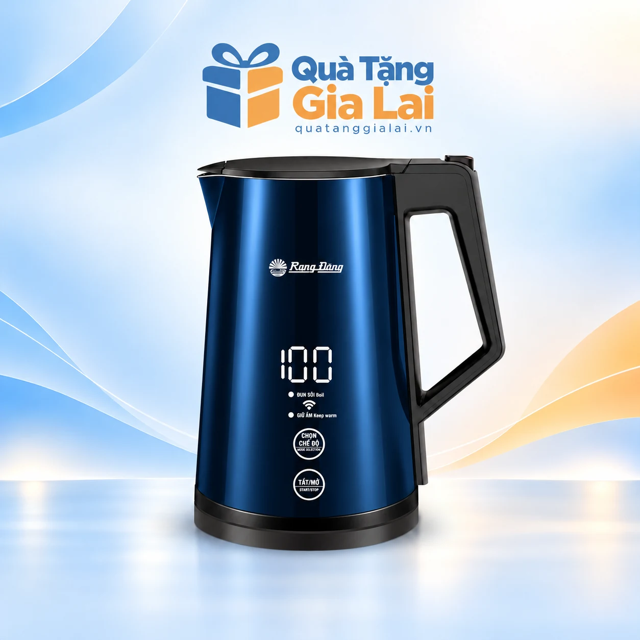 Ấm điện Rạng Đông RD-AST17P1.S 1,7 lít màu xanh tím than