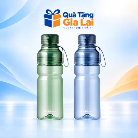 Bình nước LocknLock ABF770 680 ml hai màu xanh trên nền Quà Tặng Gia Lai