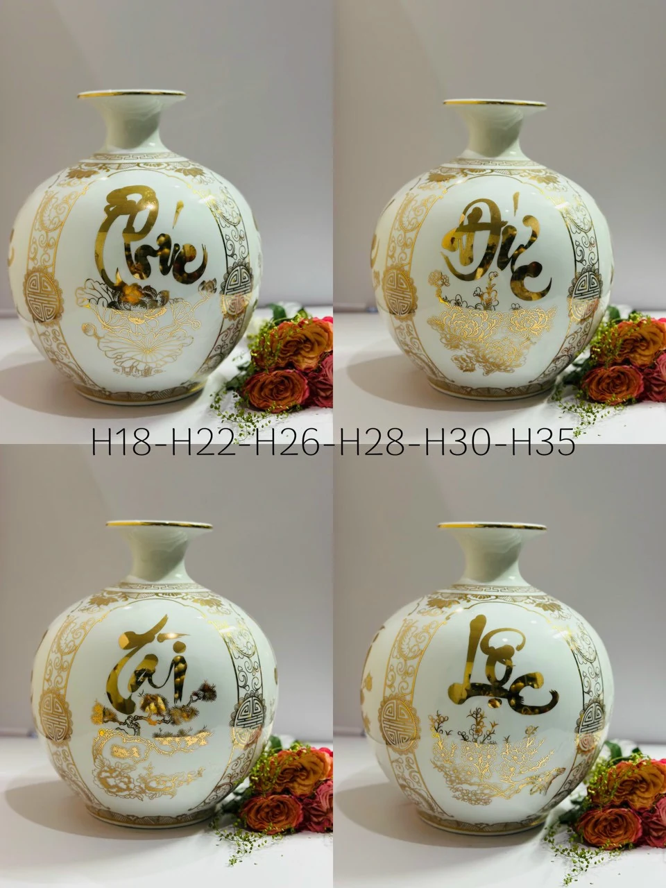 Lựa chọn men trắng cho tổng thể sáng, nhẹ về màu nền.