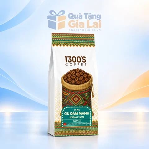 Cà phê 1300’s Gu Đậm Mạnh 500g trên nền Gia Lai