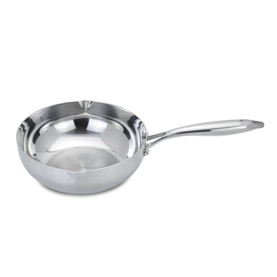 Ảnh chụp chảo Kalpen Zenger lòng sâu, cán inox dài