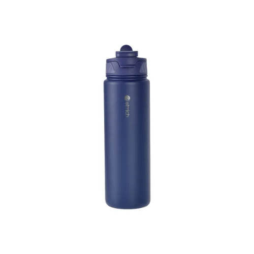 Bình Elmich EL8376 xanh navy dáng trụ cao và nắp đồng màu