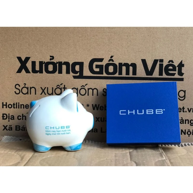 Mẫu xanh dương có logo ở hông