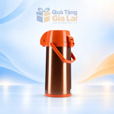 Phích Rạng Đông nâu đồng phối cam trên nền Gia Lai