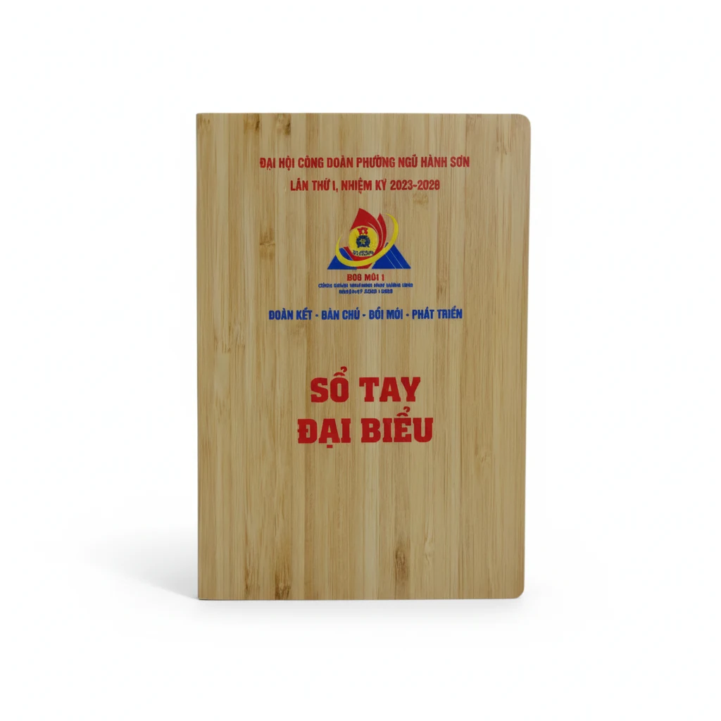 Bố cục in trên bìa tre
